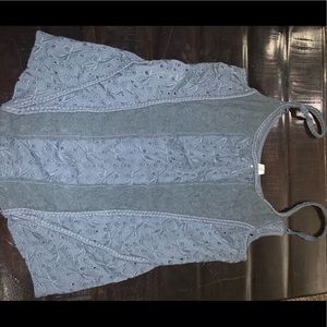 Free people blue tank top